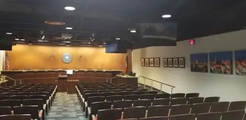 Kristin Sue Kim artworks installed in Round Rock City Hall chamber