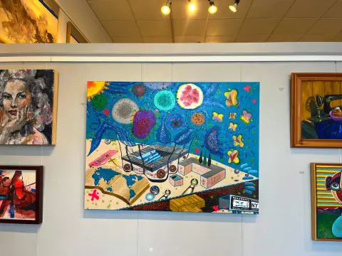 10th Solo Exhibition install at the Art Institute of Austin gallery