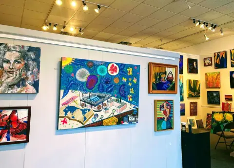 10th Solo Exhibition install at the Art Institute of Austin gallery
