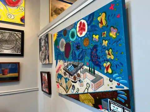 10th Solo Exhibition install at the Art Institute of Austin gallery