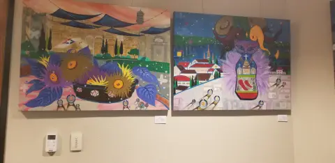 Round Rock City Hall solo exhibition install view