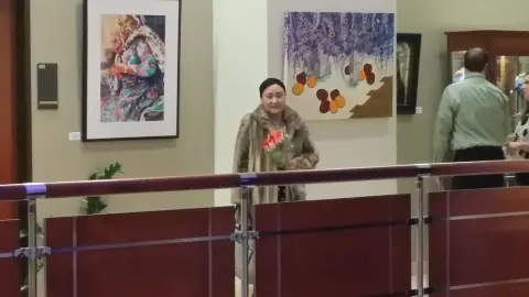 Early Round Rock community exhibition install